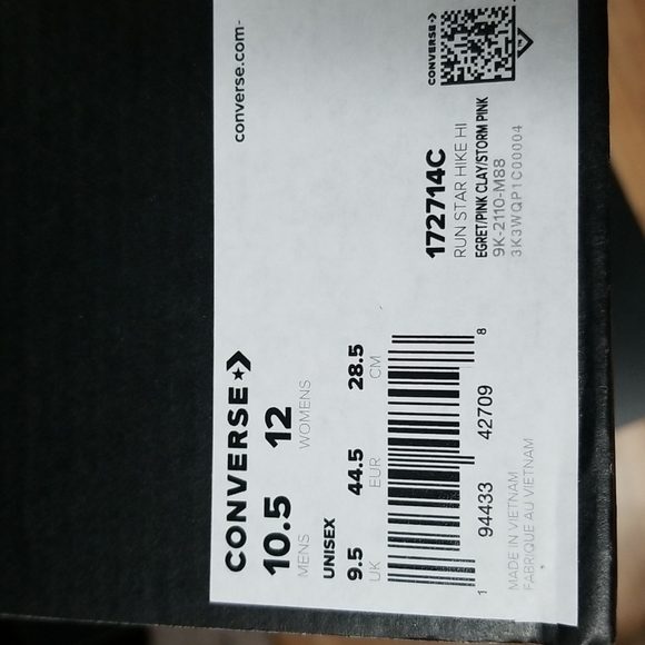 New Pink Converse Ladies 12 - Picture 6 of 10